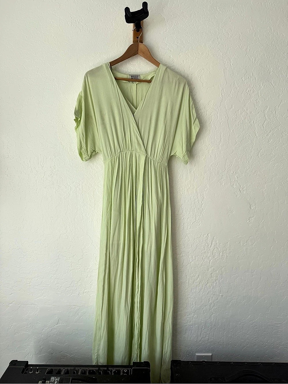 Scotch & Soda Sage Green Maxi Dress Size Small Like New